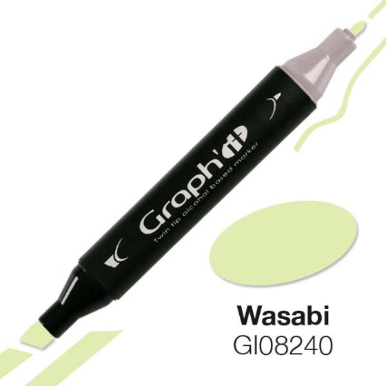 GRAPHIT Marker mit Rund- / Keilspitze Alkohol-basiert, Farbe: Wasabi 8240