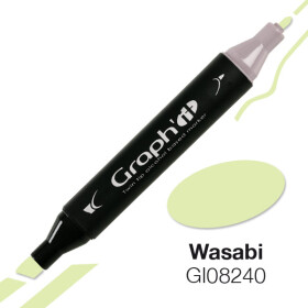 GRAPHIT Marker mit Rund- / Keilspitze Alkohol-basiert, Farbe: Wasabi (8240)