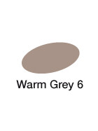 GRAPHIT Marker mit Rund- / Keilspitze Alkohol-basiert, Farbe: Warm Grey 6 (9406)