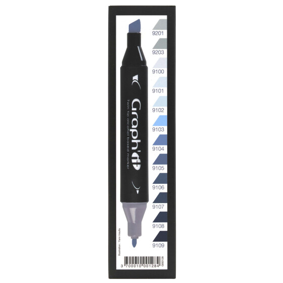 Layoutmarker GRAPHIT 12er Set - Cool Grey