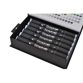 Layoutmarker GRAPHIT 12er Set - Cool Grey
