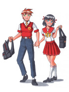 GRAPHIT Marker mit Rund- / Keilspitze Alkohol-basiert, 24er Set Manga