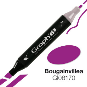 GRAPHIT Marker mit Rund- / Keilspitze Alkohol-basiert, Farbe: Bougainvillea (6170)