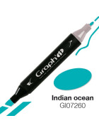 GRAPHIT Marker mit Rund- / Keilspitze Alkohol-basiert, Farbe: Indian Ocean 7260