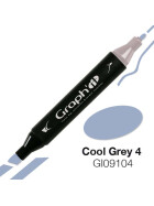 GRAPHIT Marker mit Rund- / Keilspitze Alkohol-basiert, Farbe: Cool Grey 4 9104