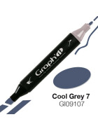 GRAPHIT Marker mit Rund- / Keilspitze Alkohol-basiert, Farbe: Cool Grey 7 9107