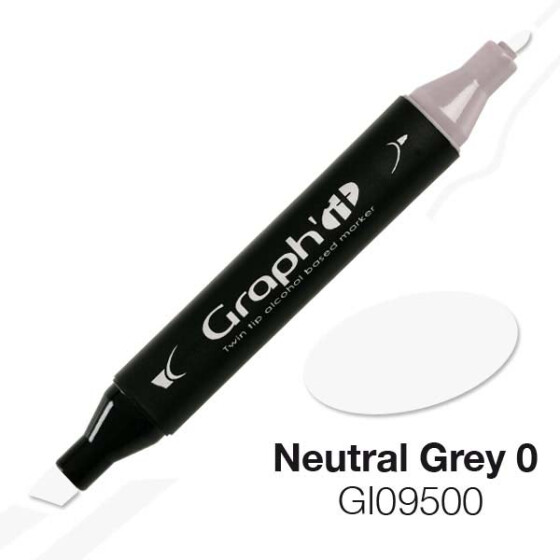 GRAPHIT Marker mit Rund- / Keilspitze Alkohol-basiert, Farbe: Neutral Grey 9500
