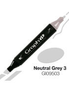 GRAPHIT Marker mit Rund- / Keilspitze Alkohol-basiert, Farbe: Neutral Grey (9503)