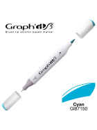 GRAPHIT Marker Brush & Extra Fine - Cyan (7150)