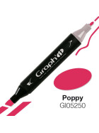 GRAPHIT Marker mit Rund- / Keilspitze Alkohol-basiert, Farbe: Poppy 5250