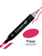 GRAPHIT Marker mit Rund- / Keilspitze Alkohol-basiert, Farbe: Poppy (5250)