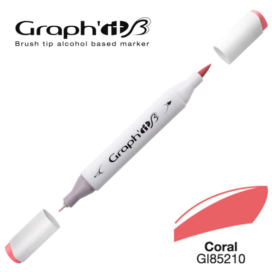 GRAPHIT Marker Brush & Extra Fine - Coral (5210)