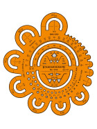 Abrundungsschablone mit Radien von 0,5 bis 40 mm, Oberflächenzeichen