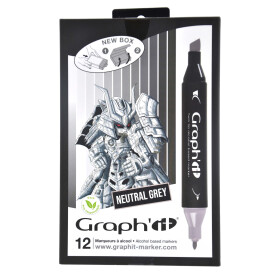 GRAPHIT Marker mit Rund- / Keilspitze Alkohol-basiert,...
