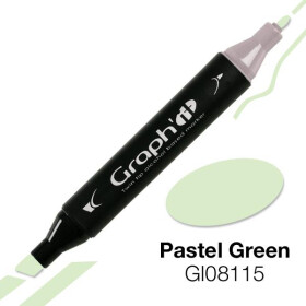 GRAPHIT Marker mit Rund- / Keilspitze Alkohol-basiert, Farbe: Pastel green (8115)