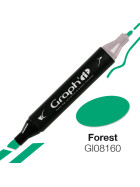 GRAPHIT Marker mit Rund- / Keilspitze Alkohol-basiert, Farbe: Forest (8160)