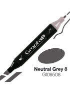 GRAPHIT Marker mit Rund- / Keilspitze Alkohol-basiert, Farbe: Neutral Grey (9508)