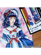 GRAPHIT Marker mit Rund- / Keilspitze Alkohol-basiert, 12er Set Manga