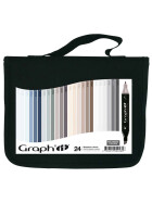 Layoutmarker GRAPHIT 24er Set - Mix Grau