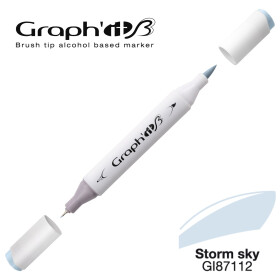 GRAPHIT Marker Brush & Extra Fine - Storm sky (7112)