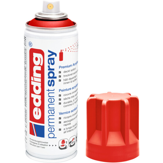 Permanent Spray 200ml - verkehrs-rot seidenmatt Farbe: RAL 3020