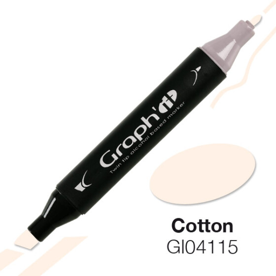 GRAPHIT Marker mit Rund- / Keilspitze Alkohol-basiert, Farbe: Cotton (4115)