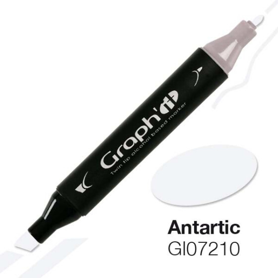 GRAPHIT Marker mit Rund- / Keilspitze Alkohol-basiert, Farbe: Antartic 7210