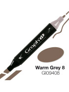GRAPHIT Marker mit Rund- / Keilspitze Alkohol-basiert, Farbe: Warm Grey 8 9408