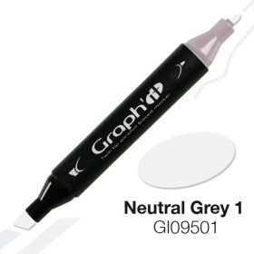 GRAPHIT Marker mit Rund- / Keilspitze Alkohol-basiert, Farbe: Neutral Grey (9501)