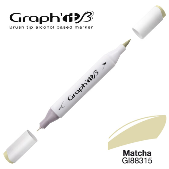 GRAPHIT Marker Brush & Extra Fine - Matcha (8315)