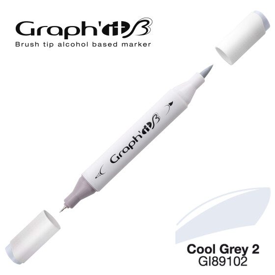Layoutmarker GRAPHIT Sketch Brush & extra fine  9102 - Cool Grey 2