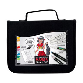 Manga GRAPH-IT Kit: 12 Markers - 3 Liners - 1 Shake...