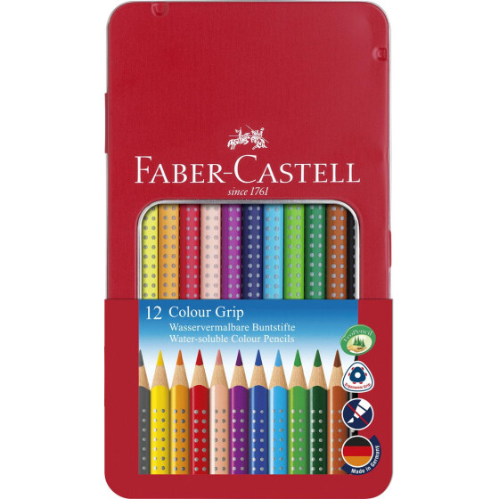 Buntstift Colour Grip - 12er Metalletui