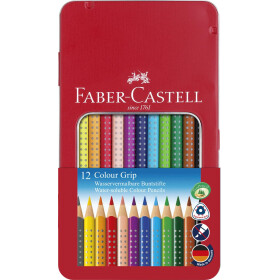 Buntstift Colour Grip - 12er Metalletui
