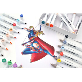 Layoutmarker Brush & extra fine GRAPHIT 24er Set - Comics