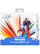 GRAPHIT Marker Brush & Extra Fine 24er Set - Comics