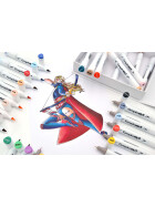 Layoutmarker Brush & extra fine GRAPHIT 24er Set - Comics