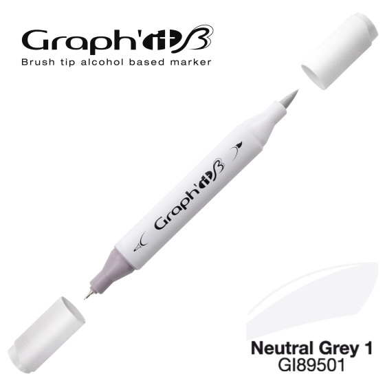 Layoutmarker GRAPHIT Sketch Brush & extra fine  9501 - Neutral Grey 1