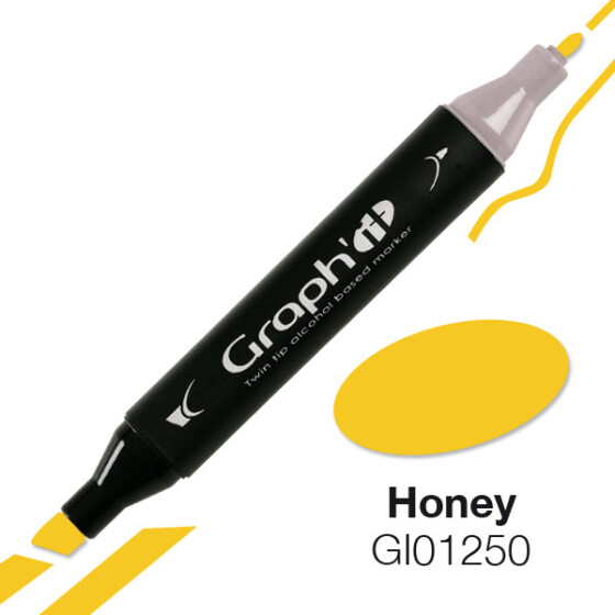 GRAPHIT Marker mit Rund- / Keilspitze Alkohol-basiert, Farbe: Honey (1250)