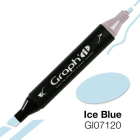 GRAPHIT Marker mit Rund- / Keilspitze Alkohol-basiert, Farbe: Ice blue (7120)
