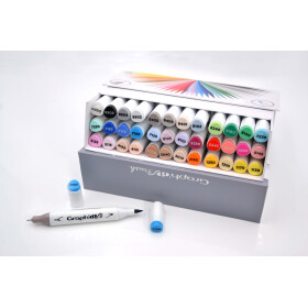 Layoutmarker Brush & extra fine GRAPHIT 36er Set -...