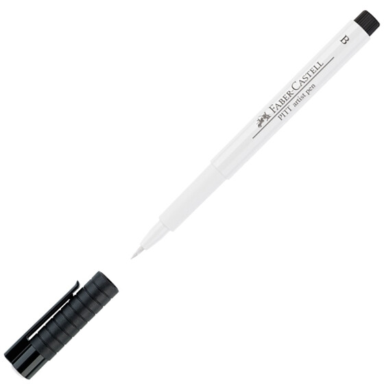 Tuschestift PITT ARTIST PEN Brush 1-3mm - weiß (Farbe 101)