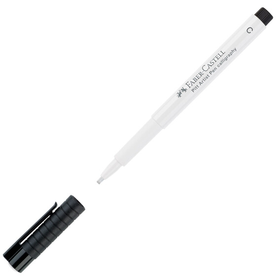 Tuschestift PITT® Artist Pen Calligraphy Farbe 101 - weiß