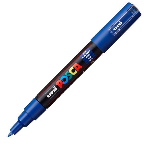 Marker POSCA PC-1MC extra-fein konische Spitze 0,7 mm - dunkelblau