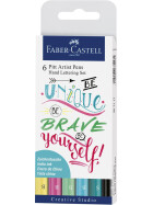 Tuschestift PITT® Artist Pen Hand-Lettering Pastelltöne - 6er Etui