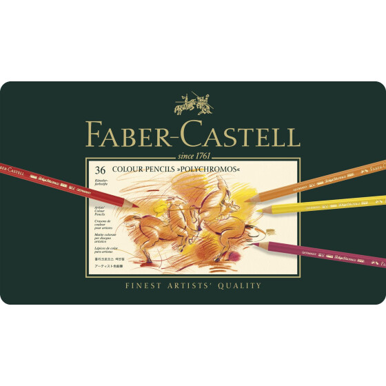 Künstlerfarbstift Polychromos - 36er Metalletui