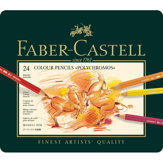 Künstlerfarbstift Polychromos - 24er Metalletui
