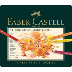 Künstlerfarbstift Polychromos - 24er Metalletui