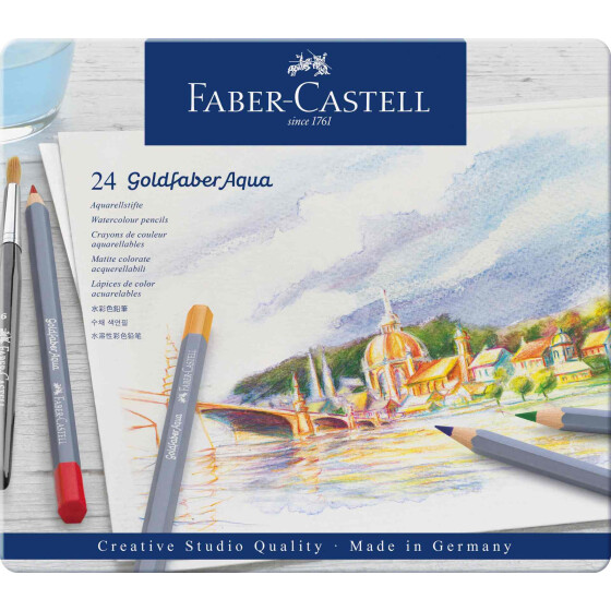 Aquarellstift Goldfaber Aqua - 24er Metalletui