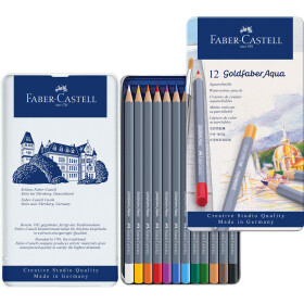 Buntstift Goldfaber Aqua 12er Metalletui